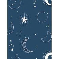 Cosmic Babe Wallpaper Navy by Sassy B
