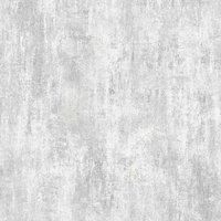 Muriva Phelan Industrial Textured Grey Metallic Wallpaper 209101
