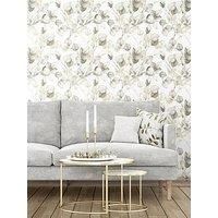 Muriva Eucalyptus Leaves Wallpaper – Floral/Nature Themed Wallpaper – Modern Wallpaper for Living Room, Bedroom, Hallway – Decorative Luxury Wallpaper – Natural/Gold
