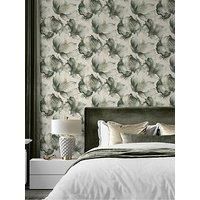 Muriva Elysian Floral Green And Gold Metallic Wallpaper 212503