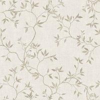 Darcy James Collection Japandi Leaf Scandinavian Minimalistic Style Textured Effect Wallpaper Perfect for Living Rooms, Romantic Bedrooms, Feature Walls Cream Muriva 173573