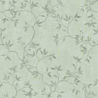 Darcy James Collection Japandi Leaf Scandinavian Minimalistic Style Textured Effect Wallpaper Perfect for Living Rooms, Romantic Bedrooms, Feature Walls Green Muriva 173574