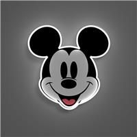 Yellowpop Neon Signs, Disney Mickey Mouse Printed (Face), Neon Signs for Wall Decor, Energy Efficient LED Neon Lights, Easy to Install Custom Neon Sign & Customizable Light Up Wall Art