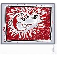YELLOWPOP LED Neon Sign, Mickey Mouse, White, 37 cm (L) x 1.8 cm (W)