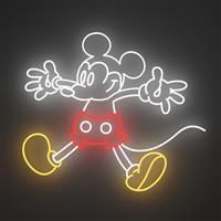 Yellowpop LED Neon Sign, White, Red and Yellow Gold