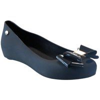 IVACHY Womens Jelly Ballet Shoes, Bow Details Slip-On Flats, Comfy Ladies Casual Wear Every-Day Closed Toe Ballerina Pumps Black