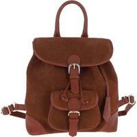 'Creativita Cosmica' Soft Suede Leather Backpack