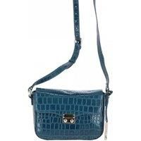 'Elegance' Croc Embossed Leather Cross Body Bag