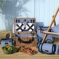 Navigate Three Rivers 4 Person Basket Picnic Set