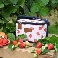 Summerhouse by Navigate Strawberries & Cream 4L Personal Coolbag Pink Stripe