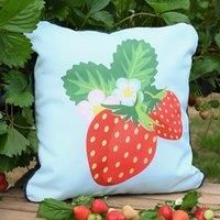 Summerhouse by Navigate Strawberries & Cream 45 x 45cm Cushion Strawberry