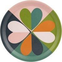 Beau & Elliot Carnaby Round Willow Wood Tray Bloom, Multi