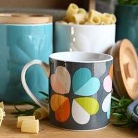 Beau & Elliot Carnaby Decorated Mug In Gift Box Bloom, Multi
