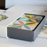 Beau & Elliot Carnaby Coasters Set Of 4 Petal, Multi