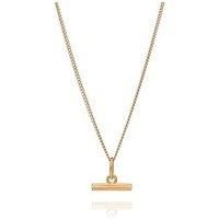 RACHEL JACKSON Women's Sterling Silver Mini Gold T-Bar Necklace
