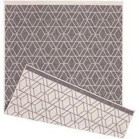 Duo Weave Indoor/Outdoor Rug Diamonds Grey 170 X 120Cm