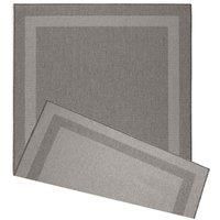 Duo Weave Indoor/Outdoor Rug Border Silver 230 X 160Cm