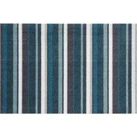 Washamat Recylon Design Teal Stripe Mat 75X50Cm