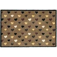 Washamat Recylon Design Love Hearts Mat 75X50Cm