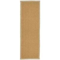 William Armes Coir Herringbone Runner with border 180x60cm Natural