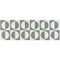 Washamat Washable Indoor Runner 150x50cm Retro Tile Sage