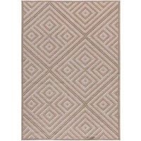 Washarug Washable Jute Rug 120x170cm Geo White