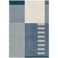 William Armes Tokyo Rug 120x160cm Geo Blocks Blue