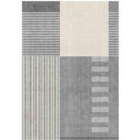 William Armes Tokyo Rug 160x230cm Geo Blocks Grey