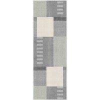 William Armes Tokyo Runner 60x180cm Geo Blocks Grey