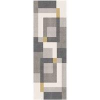 William Armes Tokyo Runner 60x180cm Geo Blocks Ochre/Grey