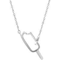 Ice Lolly Link Paradise Silver Necklace Pendant