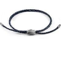 Edward Silver and Braided Leather SKINNY Bracelet