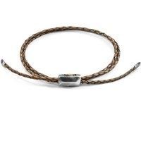 Edward Silver and Braided Leather SKINNY Bracelet
