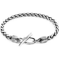 ANCHOR & CREW Men's Staysail Skipper Silver Chain Bracelet | Size: 19 cm
