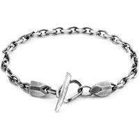 ANCHOR & CREW Men's Halyard Skipper Silver Chain Bracelet | Size: 19 cm