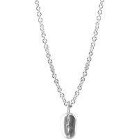GUSTATORY Coffee Bean Silver Necklace Pendant