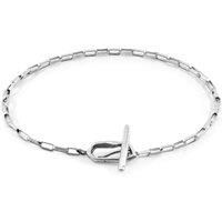 Alex Twist Silver Chain T-Bar Bracelet