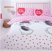 Coco Moon Disney Mickey And Minnie Mouse Home Accessories Kids Bedroom Bedding Duvet Set (Double)