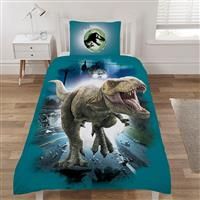 Coco Moon Jurassic World Helicopter Chase Dinosaur Single Duvet Cover Set Official Licensed Childrens Duvet Cover Sets For Kids Bed