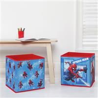 Spiderman Pack of 2 Storage Boxes