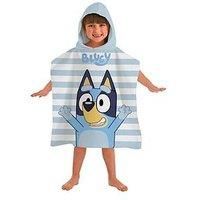 Bluey Surprise 100% Cotton Hooded Poncho- 50X115Cm