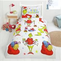 The Grinch White Kids Bedding Set - Single