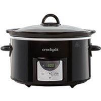Crockpot Digital Slow Cooker | 3.5 L (3-4 People) | Programmable Countdown Timer | UK 3 Pin Plug | Black [CSC113]