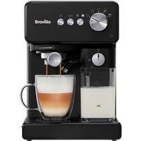 Breville Prima Latte One-Touch Espresso Maker | Auto Milk Frother | Coffee Machine for Cappuccinos, Lattes & More | 15 Bar Italian Pump | Black | VCF183