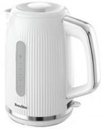 Breville Bold White Electric Kettle | 1.7L | 3kW Fast Boil | White & Silver Chrome [VKT257]