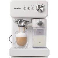 BREVILLE Prima Latte VCF190 Coffee Machine - White, White