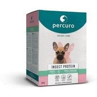 Percuro, 2Kg Puppy Small/Medium Breed, Dry Hypoallergenic Dog Food for Healthy Body & Mind, No Animal Livestock Ingredients, Hypoallergenic Insect Protein, No Artificial Additives, Sustainable