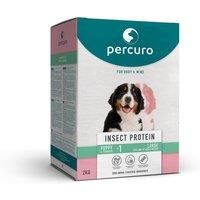 Percuro, 2Kg Puppy Large Breed, Dry Hypoallergenic Dog Food for Healthy Body & Mind, No Animal Livestock Ingredients, Hypoallergenic Insect Protein, No Artificial Additives, Sustainable