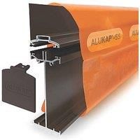 ALUKAP-SS Brown 0-100mm High Span Glazing Wall Bar 2000mm x 58mm (816JC)