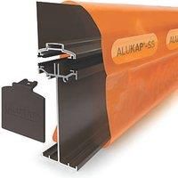 ALUKAP-SS Brown 0-100mm High Span Glazing Wall Bar 2400mm x 58mm (453JC)